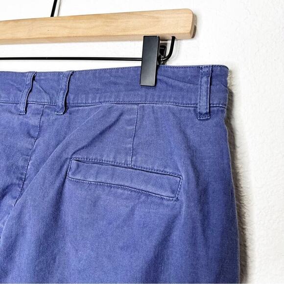 Peruvian Connection Kelvy Cropped Linen Blend Straight Trousers Pant Garnet Dyed - Picture 10 of 13